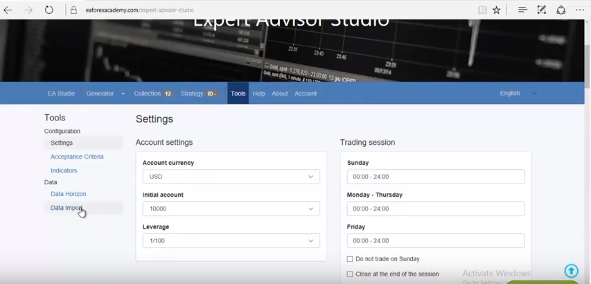 Forex Historical data import