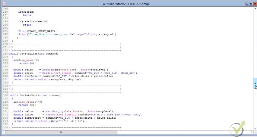This is the code of the Cryptocurrency Expert Advisor