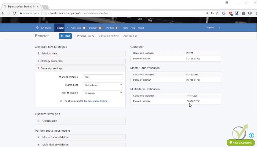EA Trading Strategy – Select the TOP from EA Studio