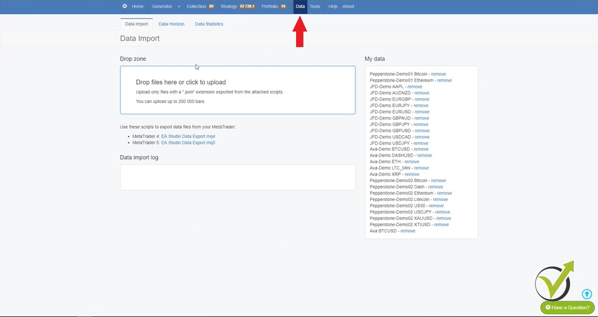 Forex data is easier to find