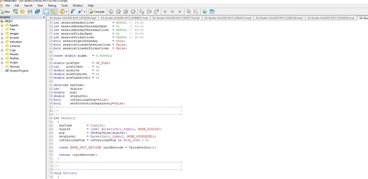 auto trading software codes on mql4