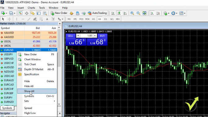 MetaTrader Market Watch tutorial