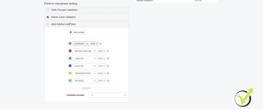 robustness testing with Multi Market