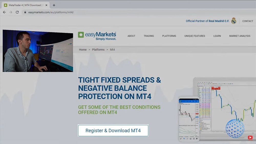 Download the platform for CFD crypto trading 